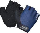 GripGrab - Rouleur Padded Korte Vinger Zomer Fietshandschoenen Wielrenhandschoenen met Padding - Navy Blauw - Unisex - Maat XL
