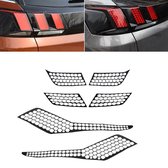 Peugeot 3008 3008GT 2017 2018 2019 Achterlicht Licht Lamp Cover Honingraat Sticker Achterlichten Decoratie