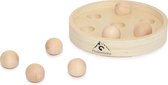Pfotenolymp® Kattenspeeltje - Interactieve Speelballen - Voedsel & Intelligentietrainer van Multiplex/Hout