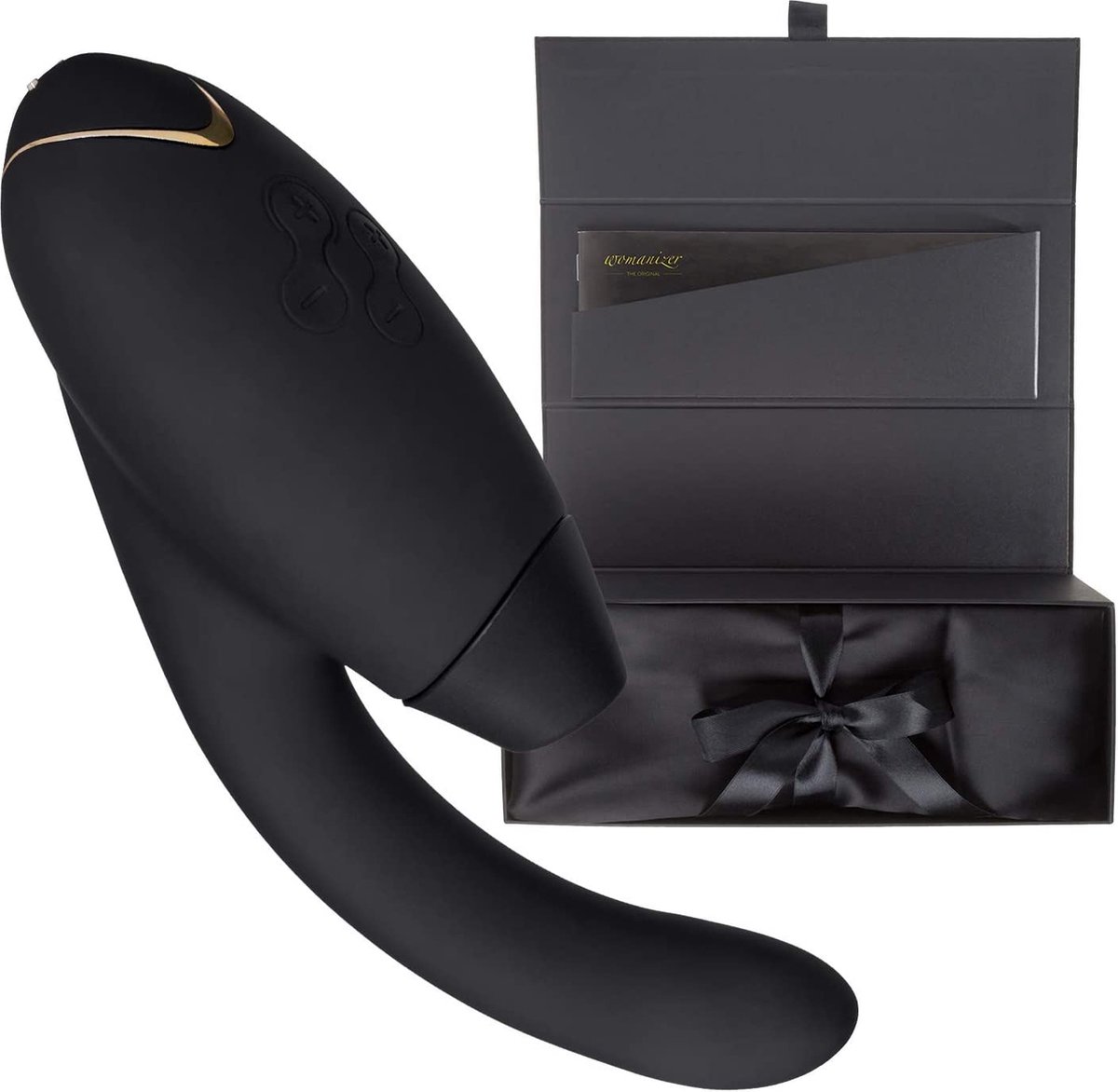 Goedkoopste Womanizer Inside Out Stimulator - 19,2 cm - Zwart/goud