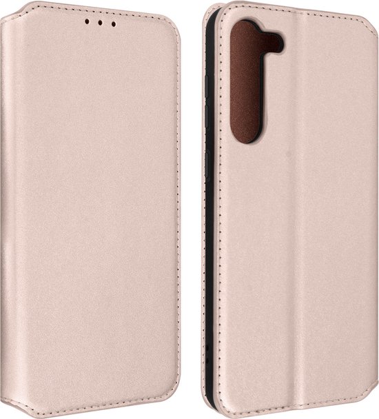 Coque Convient pour Samsung Galaxy S23 Flip Card Holder Video Support Blauw