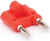 Luidspreker Plug - Voor kabels tot 7mm - Verpakt per 5 - Rood