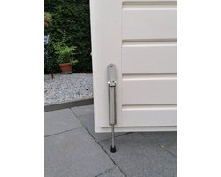 RVS Deurvastzetter groot Kierr® FIRM 200 - extra grote afstand tot bodem - Deurstopper binnenhuis buitenhuis met voetbediening - Windhaak - Garagestopper - Deuropenhouder - Deurbegrenzer - Deurhouder - Deurvasthouder