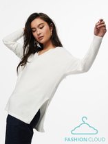 Only Amalia L/s V-neck Cc Knt Cloud Dancer WIT M