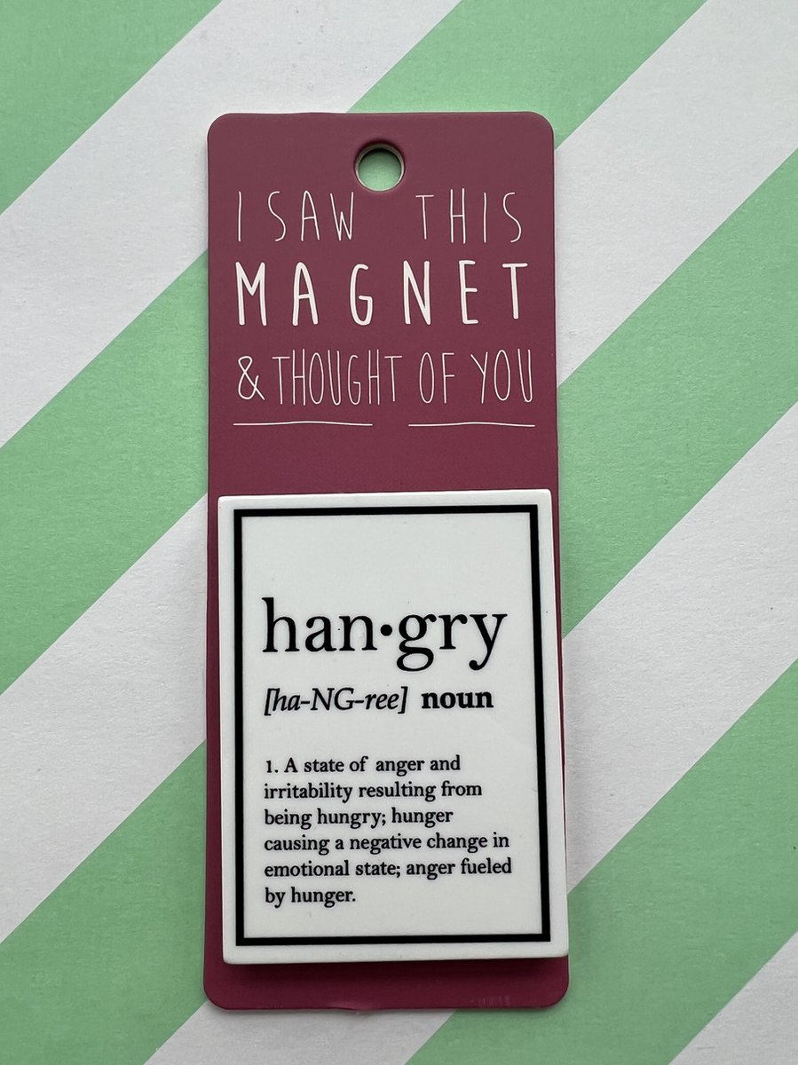 Koelkast magneet - Magnet - Hangry - MA146