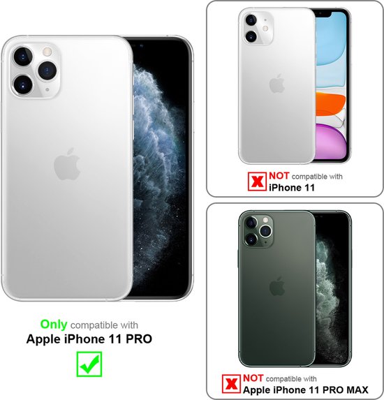 Coque Cadorabo pour Apple iPhone 11 PRO en Vert Clair Brillant - Or avec anneau - Coque de protection en silicone TPU souple, avec protection pour appareil photo et support de voiture magnétique