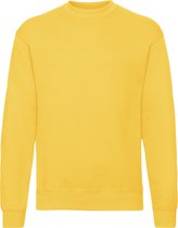 Sunflower / Geel unisex sweater Classic Fruit of the Loom maat 2XL