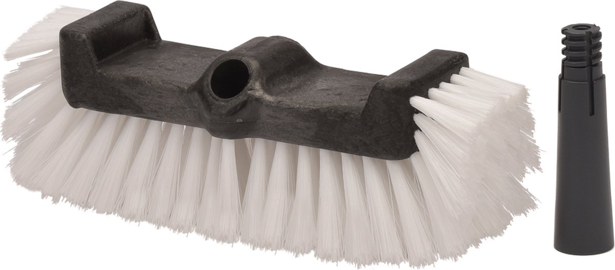 D&L Professionele Driezijdige Harde Borstel - 26cm - Wit