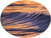 WallClassics - Dibond Ovaal - Kalmte van het Water - 68x51 cm Foto op Ovaal (Met Ophangsysteem)