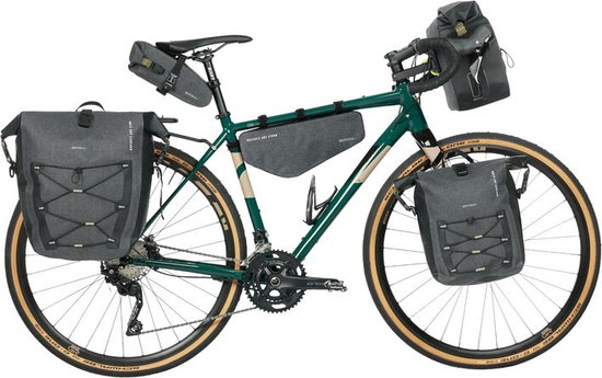 Basil Navigator Storm Enkele Fietstas - M - MIK SIDE - 12-15 Liter - Waterdicht - Zwart van Basil — afbeelding 5