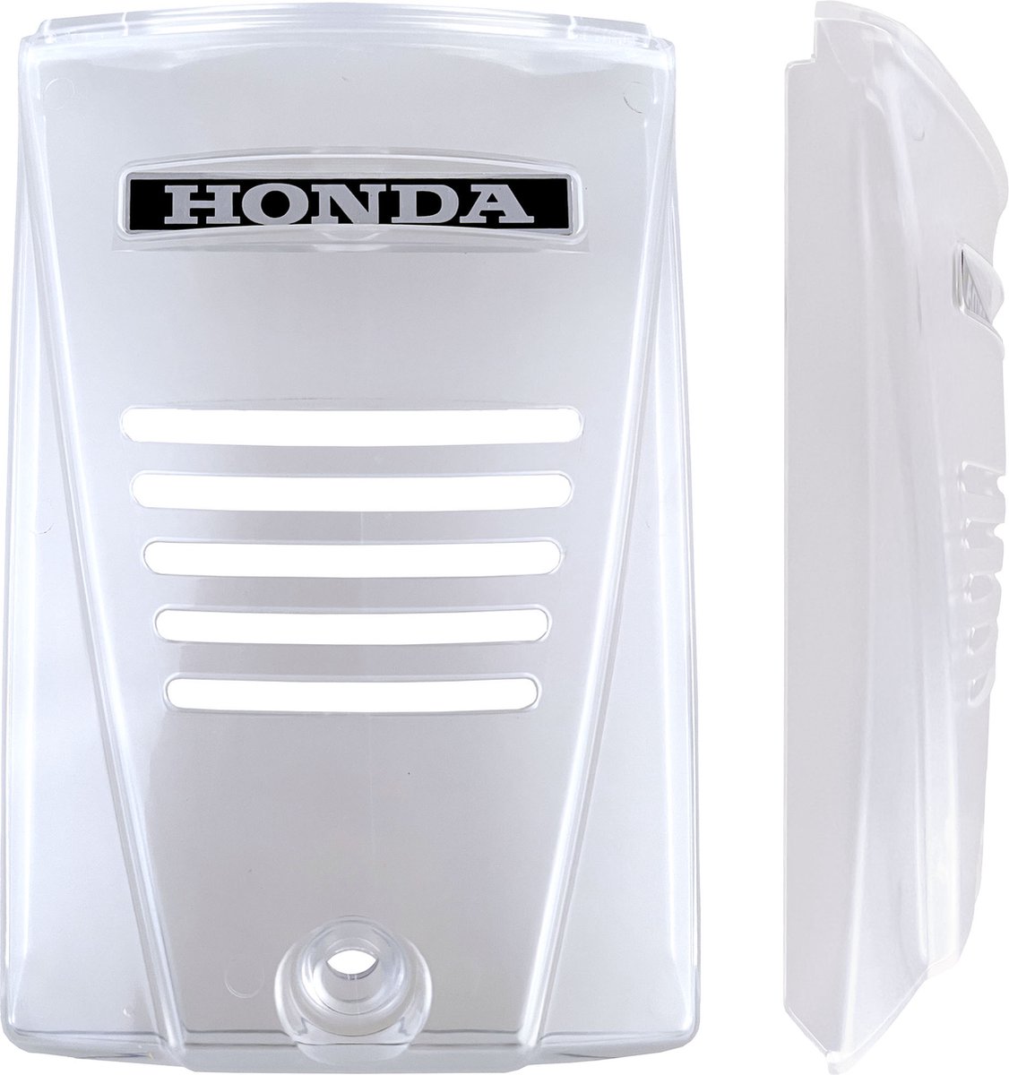 Honda camino frontmasker TRANSPARANT met aluminium Honda plaatje