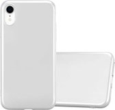 Cadorabo Hoesje geschikt voor Apple iPhone XR in METALLIC ZILVER - Beschermhoes gemaakt van flexibel TPU silicone Case Cover