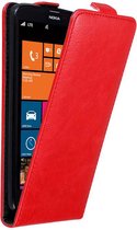 Cadorabo Hoesje geschikt voor Nokia Lumia 1320 in APPEL ROOD - Beschermhoes in flip design Case Cover met magnetische sluiting