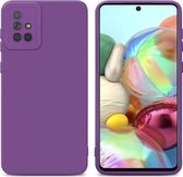 Coque Cadorabo pour Samsung Galaxy A71 4G en VIOLET MAT FLUIDE - Coque de protection en silicone TPU souple