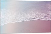 Vlag - Regenboog Gloed over Zee - 90x60 cm Foto op Polyester Vlag
