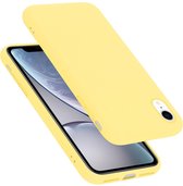 Cadorabo Hoesje geschikt voor Apple iPhone XR in LIQUID GEEL - Beschermhoes gemaakt van flexibel TPU silicone Case Cover