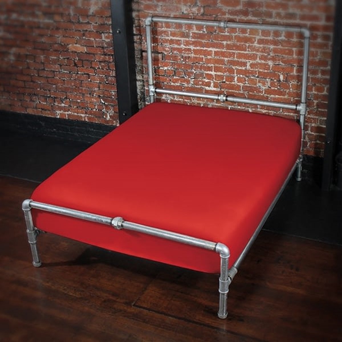 Sheets of San Francisco - Hoeslaken 180 x 200 x 25 cm - rood