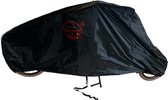 COVER UP HOC Housse de vélo cargo noir (avec capuche) - 3XL - 295x110x140cm - sans poussière / respirante / hydrofuge - Label rouge avec trous de verrouillage