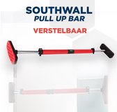 SOUTHWALL barre de traction cadre de porte rouge - barre de traction sans vis - niveau à bulle - salle de gym à domicile - musculation