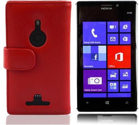 Cadorabo Custodia Libro Portafoglio Per Nokia Lumia 925 – Pelle Finta Celeste Blu, Con Slot Carte, Chiusura Magnetica E Stand