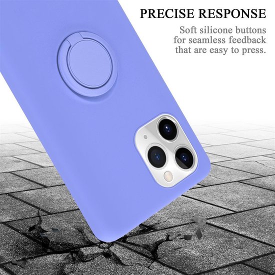 Coque Cadorabo pour Apple iPhone 11 PRO MAX en VIOLET CLAIR LIQUIDE - Coque de protection en silicone TPU souple avec anneau