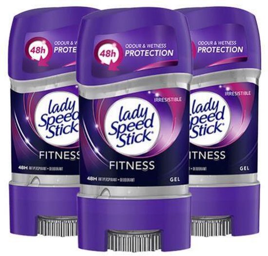 Lady Speed Stick Fitness Gel Déodorant Femme 3 x 65g - Anti