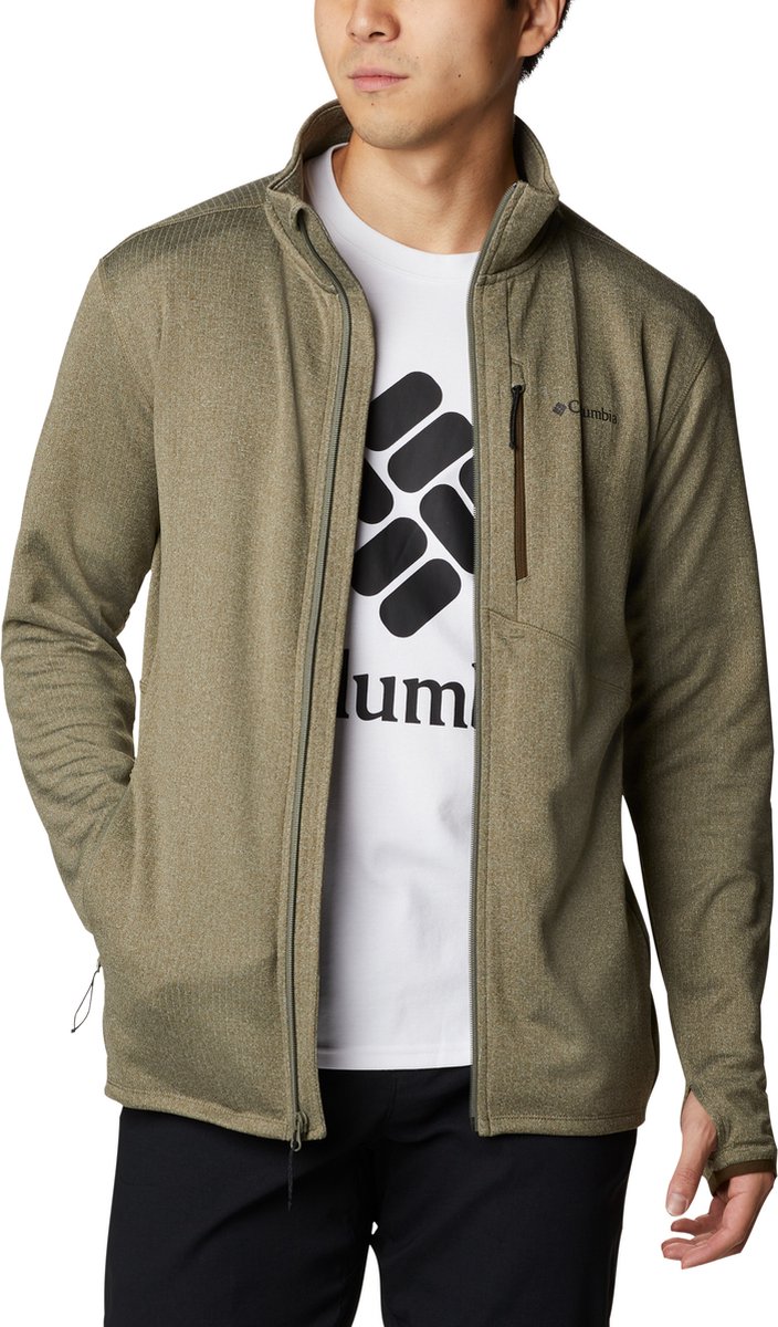 Columbia Park View Vest Heren Winter Stone Heather Groen