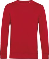 Organic Inspire Crew Neck Sweater B&C Collectie Rood maat XXL