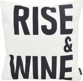 Sierkussen Rise & Wine - Collection Plein air/ Outdoor | 45 x 45 cm | Coton / Polyester