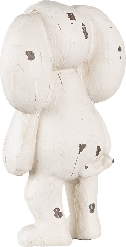 Clayre & Eef Figurine Éléphant 5x4x10 cm Beige Marron Polyrésine