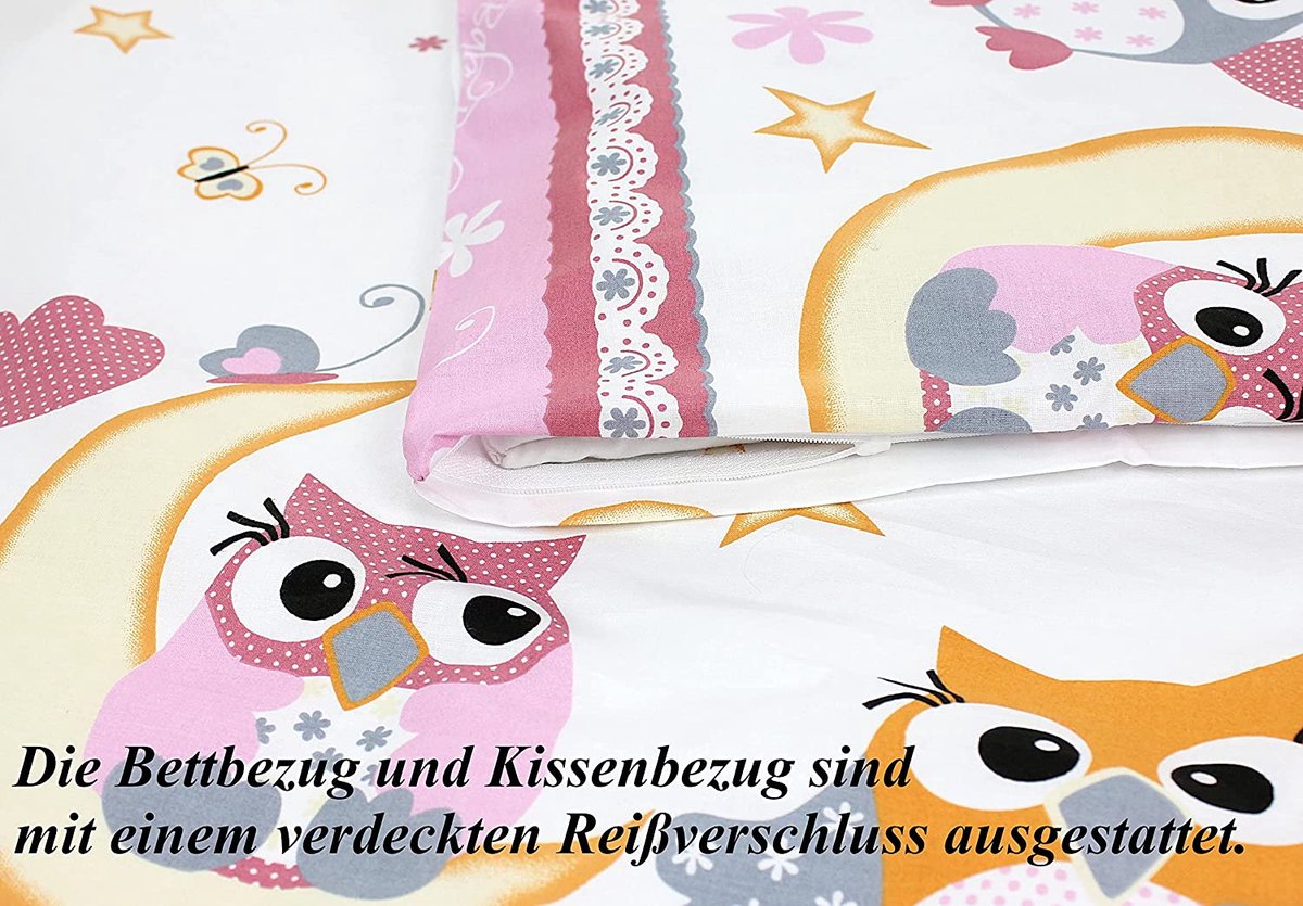 Beddinghouse Kids dekbedovertrek Sweet Birds (Pink) - 140x200/220