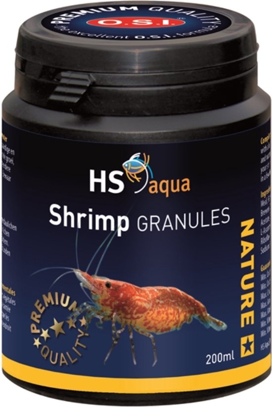 HS aqua Shrimp Granules 200 ml Garnalenvoer bol