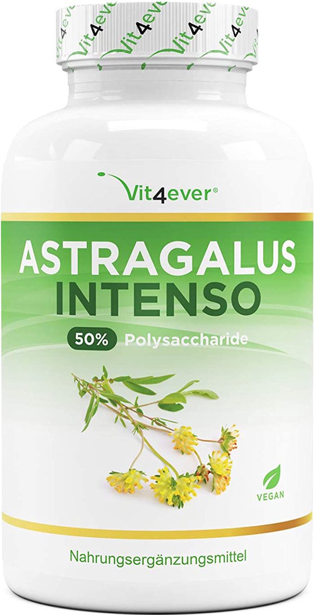 Goedkoopste Astragalus | 180 Capsules | 50 Polysacchariden | Puur Astragalus-extract | Vit4ever