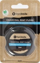 OptiSmile houtskool floss 50m / charcoal mint floss