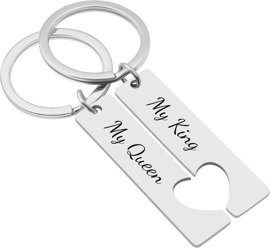 Sleutelhangers set voor koppel - Huiscadeau voor een nieuw huis