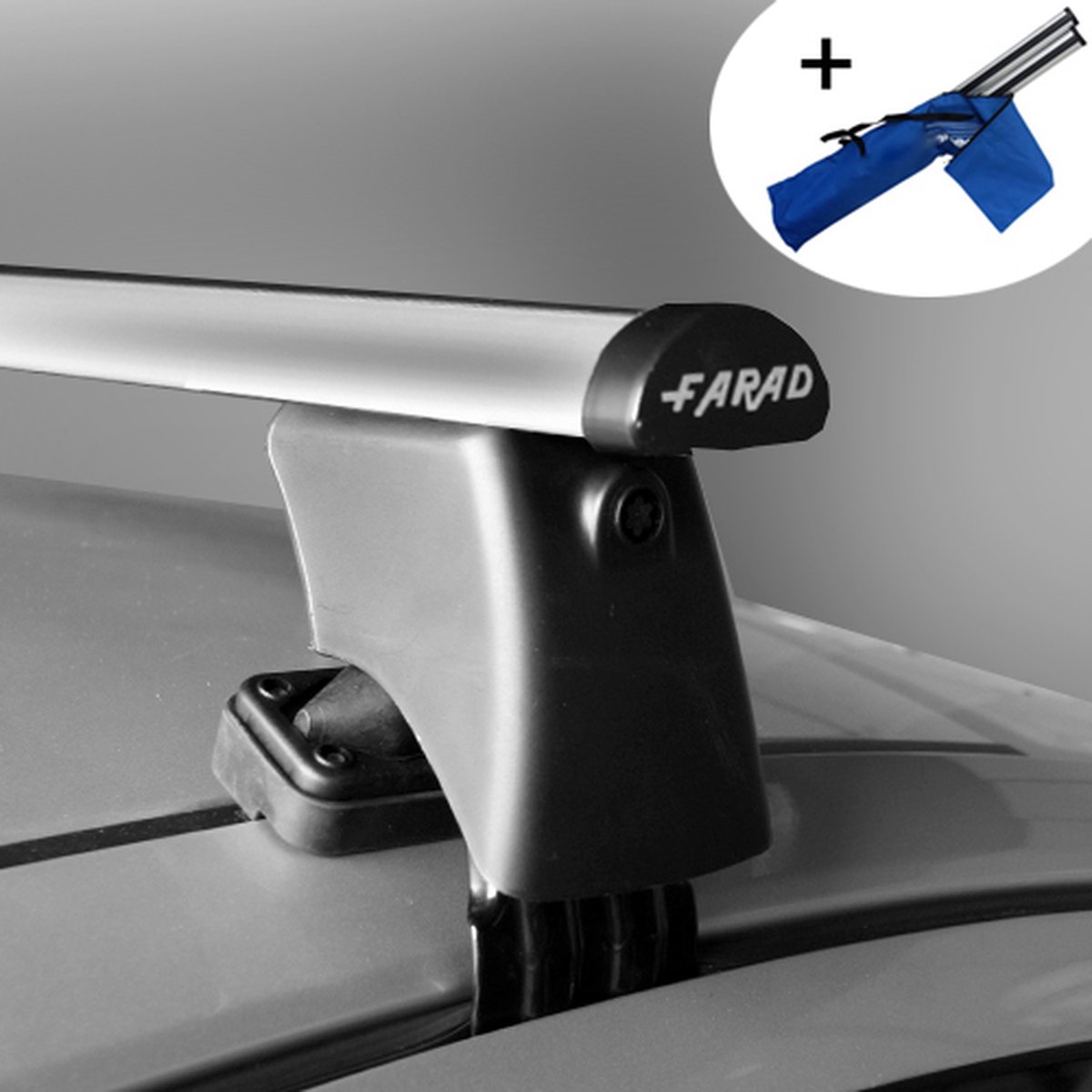 Dakdragers geschikt voor Volvo V40 5 deurs hatchback vanaf 2012 - Aluminium - inclusief dakdrager opbergtas