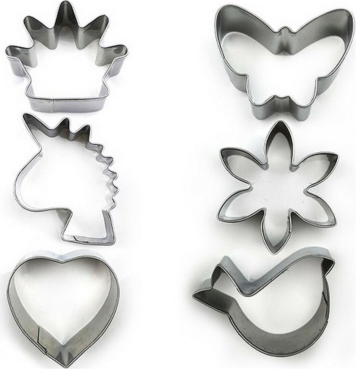 Set met cakevormen Ziverachtig Roestvrij staal Vormen (3 pcs)