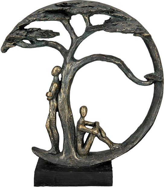 sculpture beaux moments - image d'amour - arbre de vie - 9x28x32 | bol