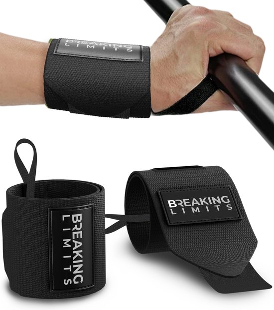 Breaking Limits Wrist Wraps voor Fitness & Crossfit Polsbanden voor Krachttraining...