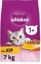 Bol.com Whiskas 1+ Kattenbrokken - Kip - zak 1 x 7 kg aanbieding