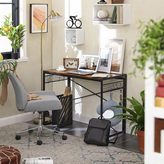 Industriële computertafel Kelsey | bol.com