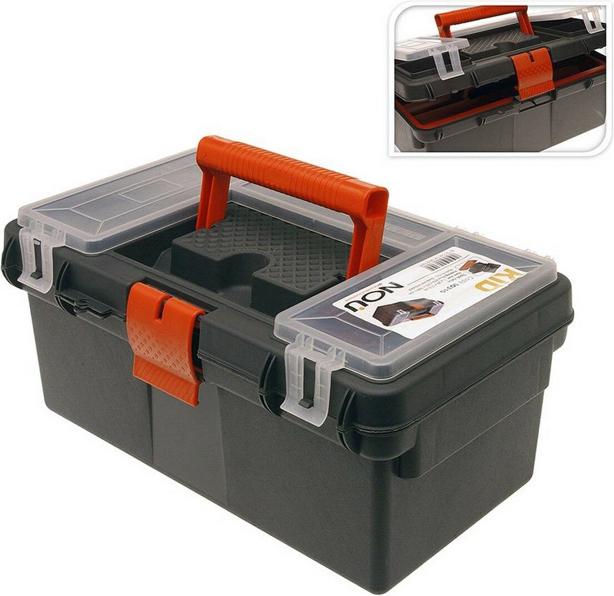 Gereedschapskist met vakken Koma Tools