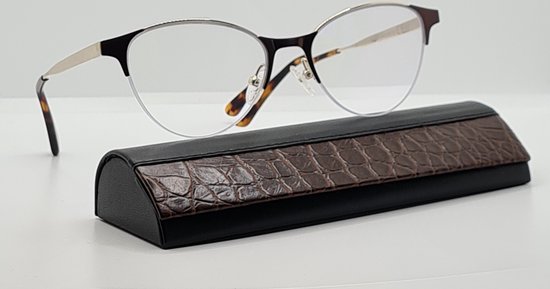 Dames min-bril VOOR VERAF op sterkte -2,5, afstandsbril, cat eye bruine