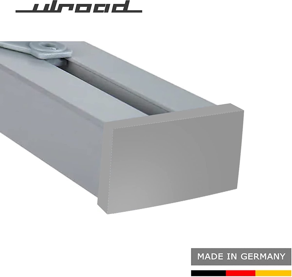 ULROAD 2 stuks eindkappen, geschikt voor Ikea Vidga looplijst, gordijnlijst, 3-loops looprail-lijst gordijnrail
