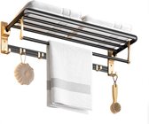 Porte-serviettes de Luxe Salle de bain Or/ Zwart - Porte-serviettes - Porte-serviettes - Barre porte-serviettes