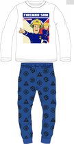 Brandweerman Sam Pyjama Katoen Blauw Maat 128