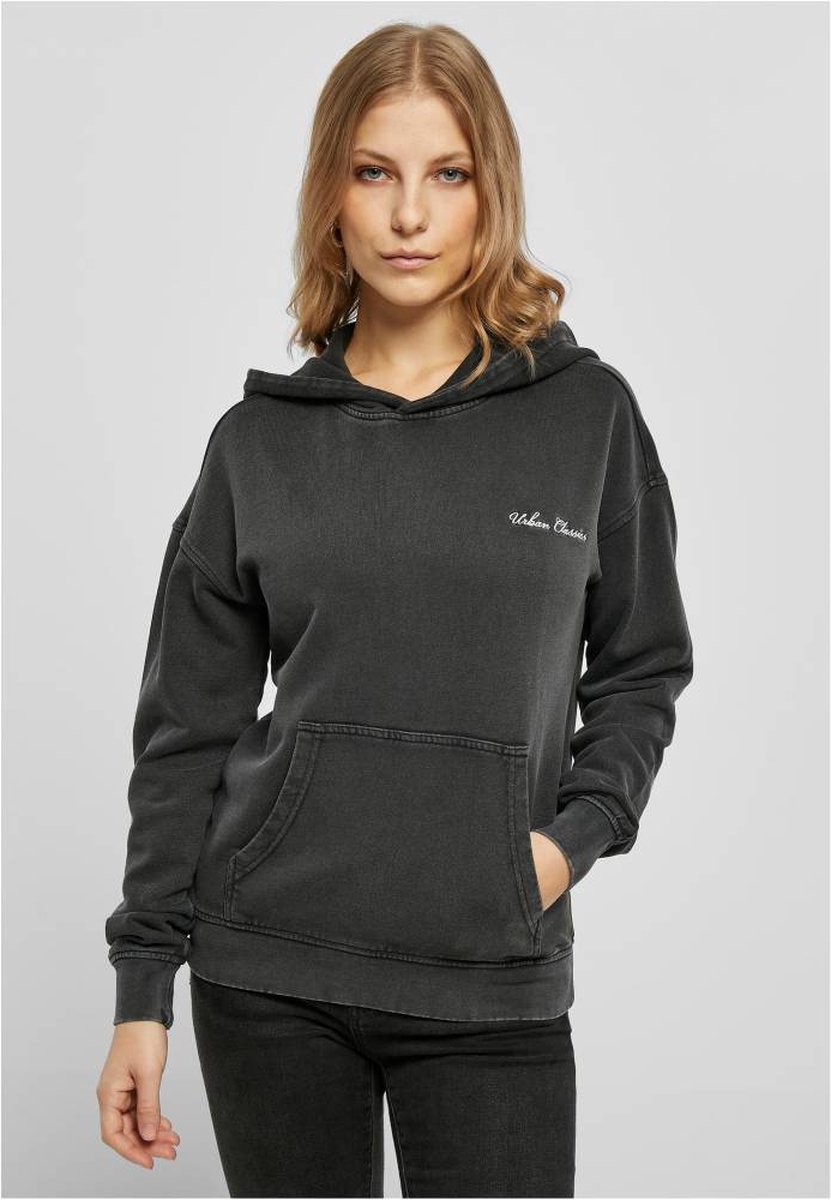Urban Classics Small Embroidery Terry Hoodie/trui XL Zwart