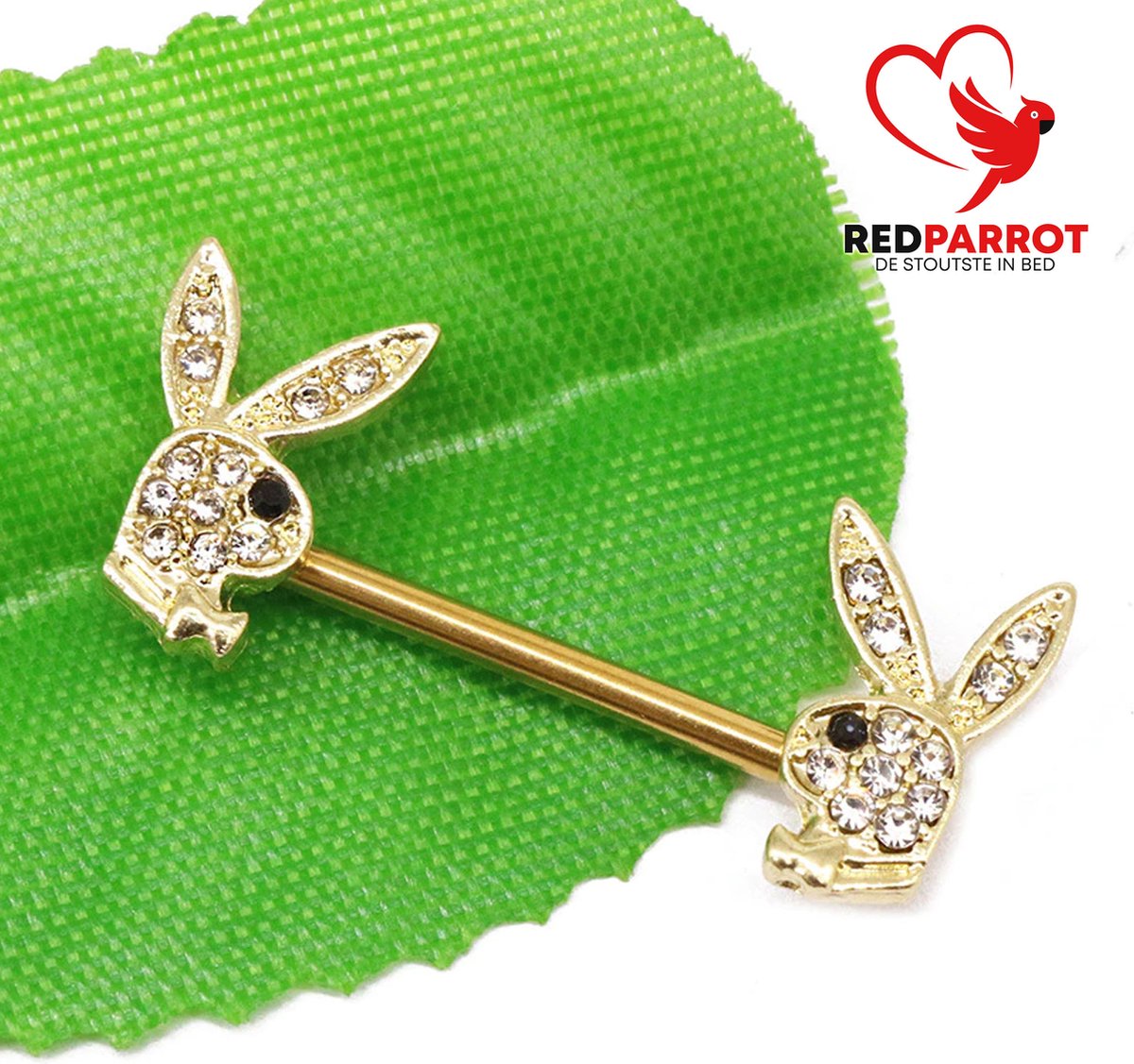 Goedkoopste Bunny tepelpiercing erotisch | Sexy piercing | Uitdagende look | Tepel piercing