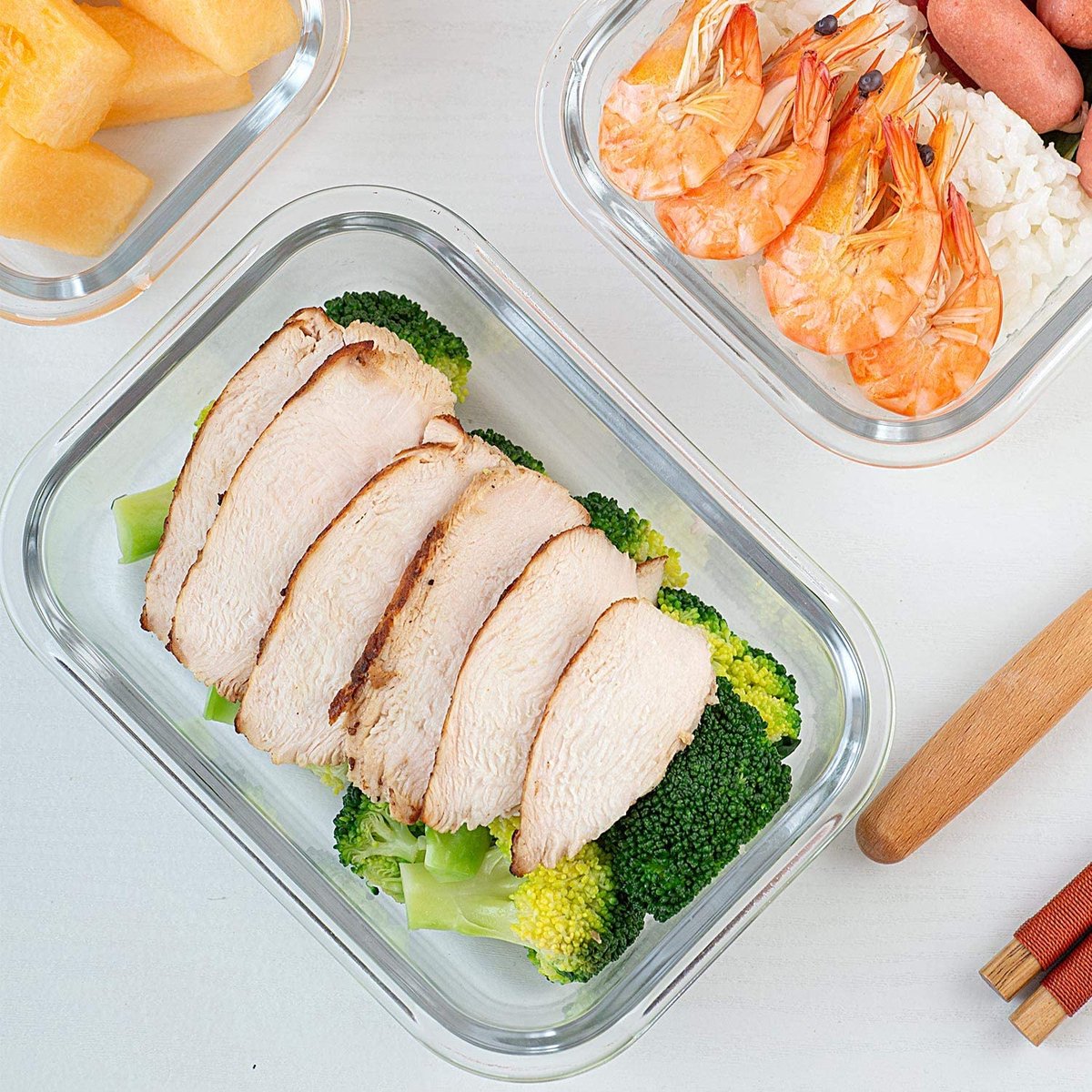 Yumbox 6 siliconen bakjes - blauw/groen | - Yumbox Benelux