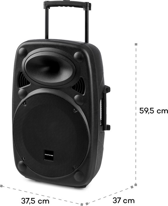 Auna Streetstar 2.0 12 Karaoke Set met microfoons Mobiele PA